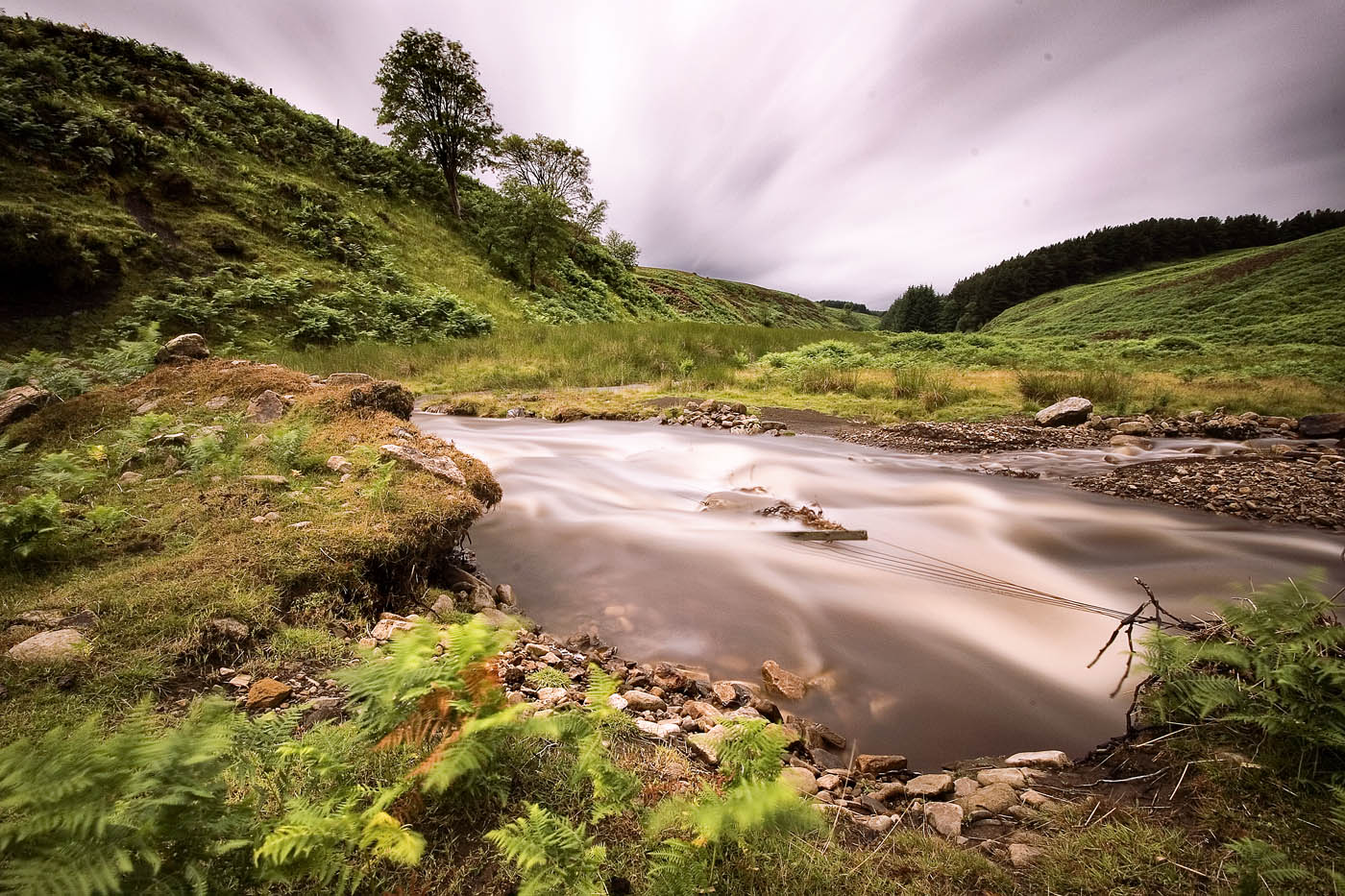 Beldon Burn, North Pennines, long exposure
