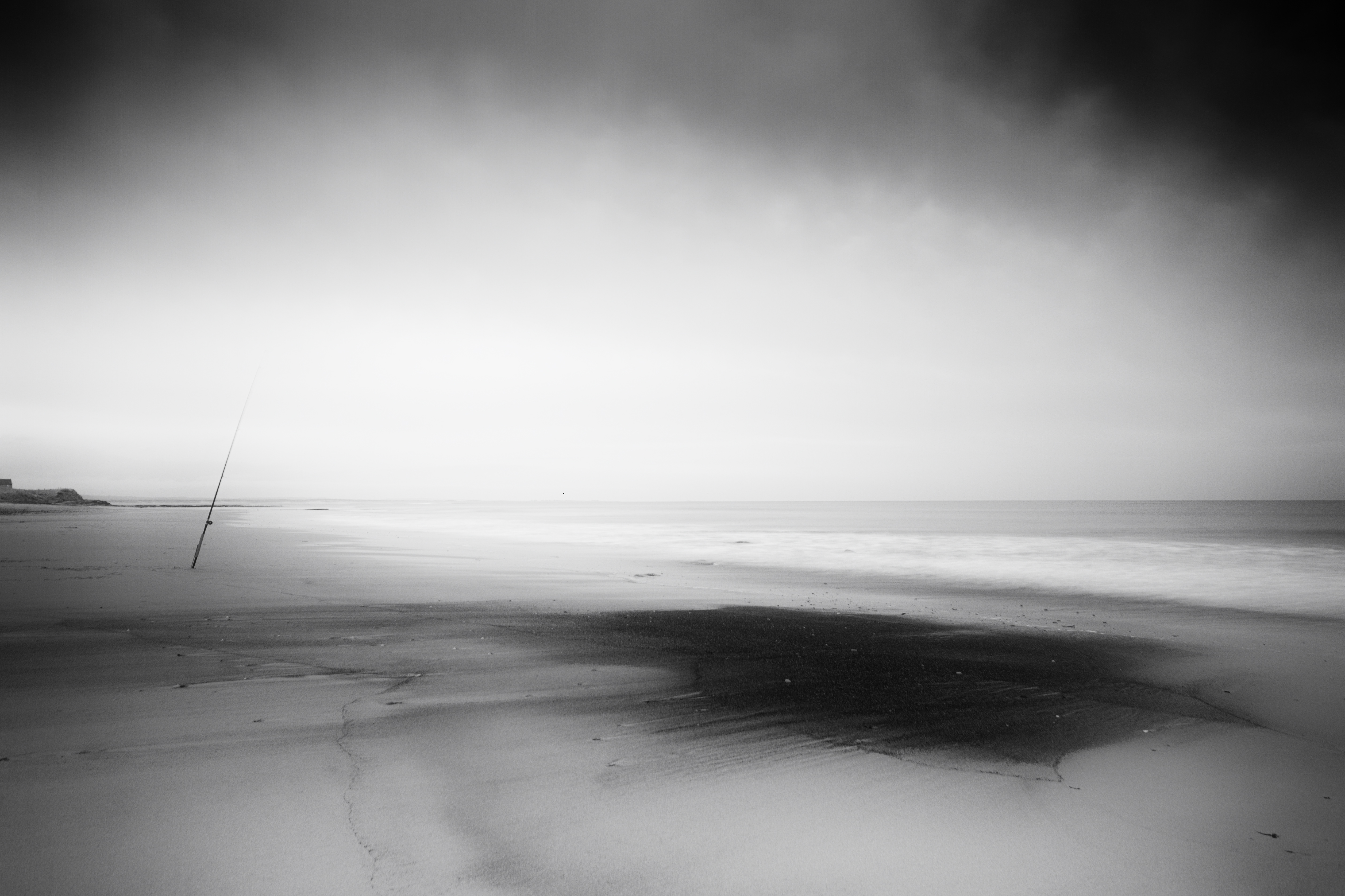 Fishin rod on the beach, Cresswell